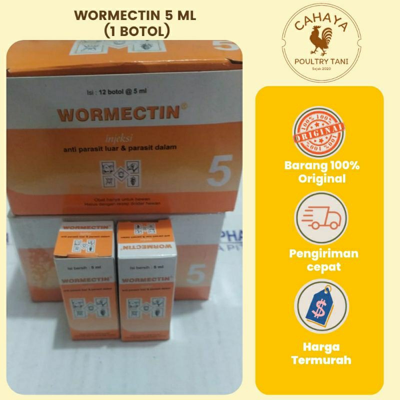 Jual Wormectin Inj 5 Ml (Obat Kutu, Caplak, Scabies) | Shopee Indonesia