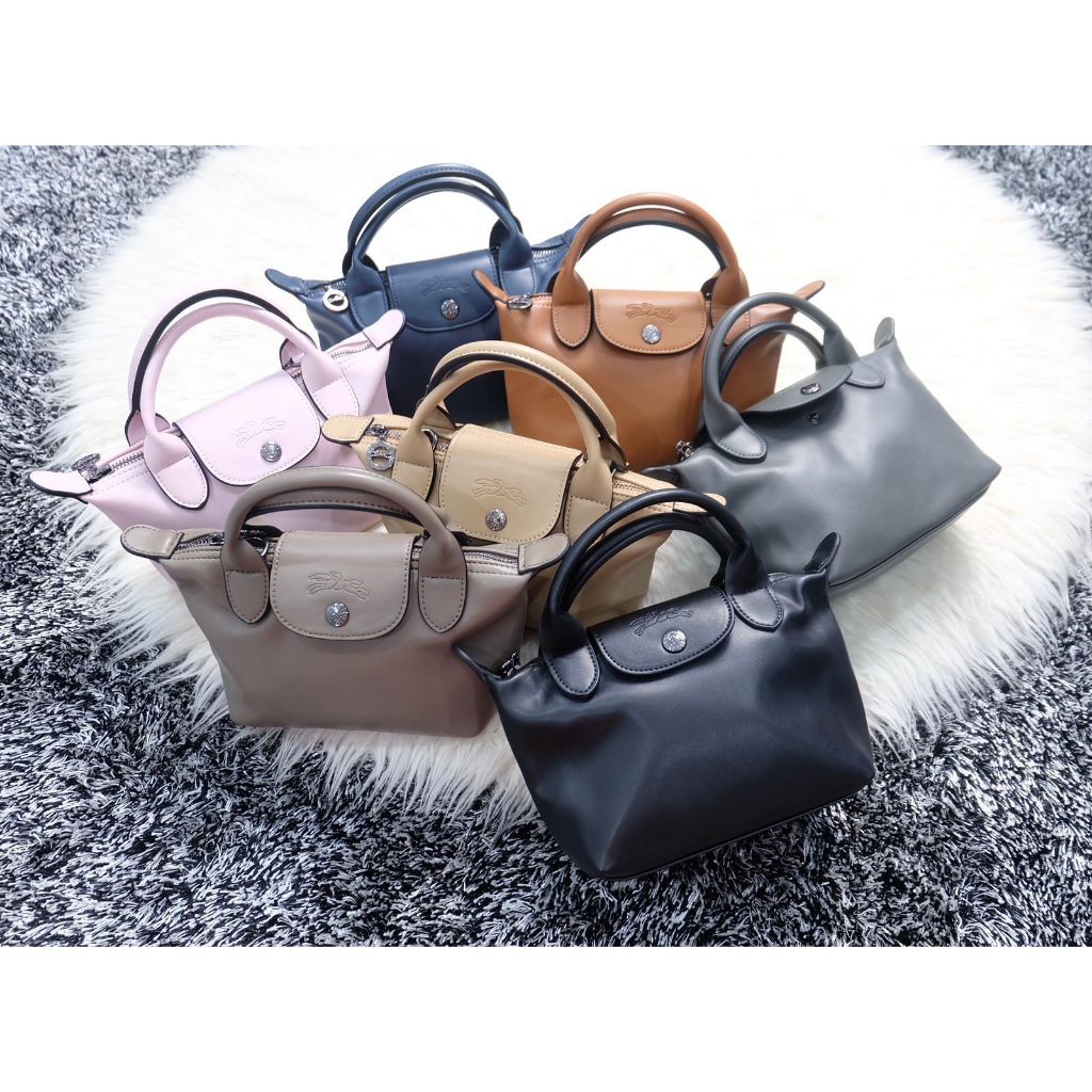 Jual MINI LE PLIAGE CUIR LEATHER TOP HANDLE BAG (707) Shopee Indonesia
