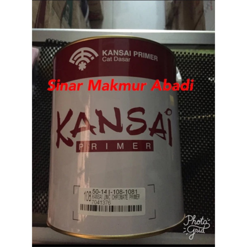 Jual Kansai ZINC CHROMATE Primer 108 GREY/Cat dasar/Anti Karat/GALON