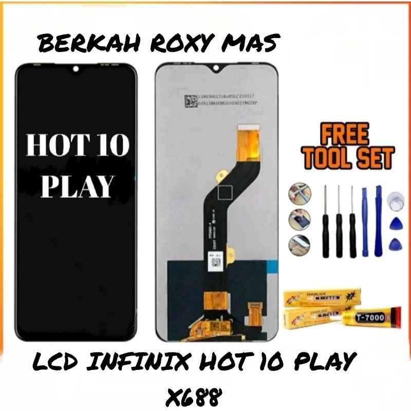 Jual Lcd Touchscreen Infinix Hot 10 Play X688 Free Tools Lem Original Shopee Indonesia