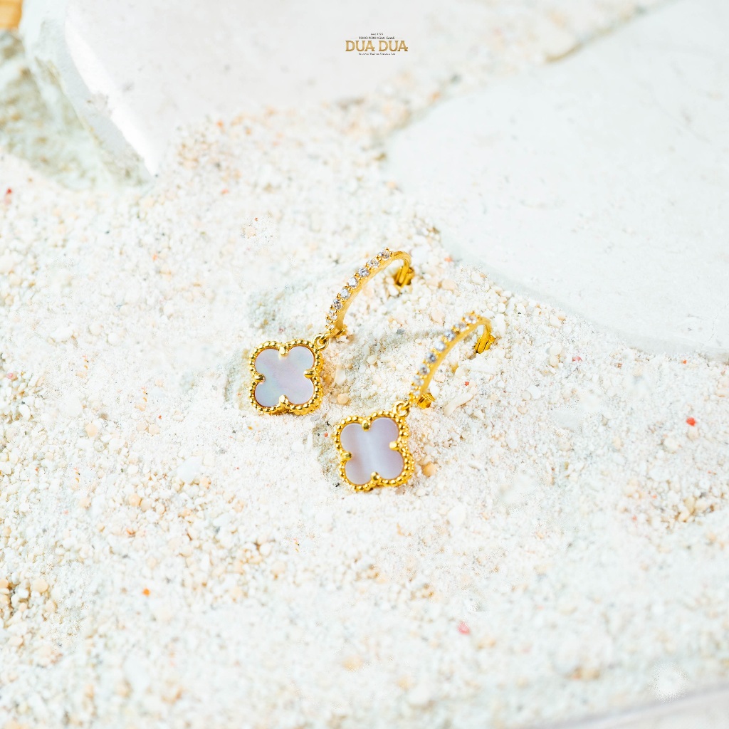 Jual Anting Rumbai Branded Putih Kadar 875 | Shopee Indonesia