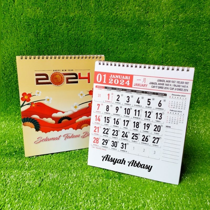 Jual Kalender Meja 2024 Kalender Meja Angka Ukuran Besar 19x23cm Hvs Shopee Indonesia 