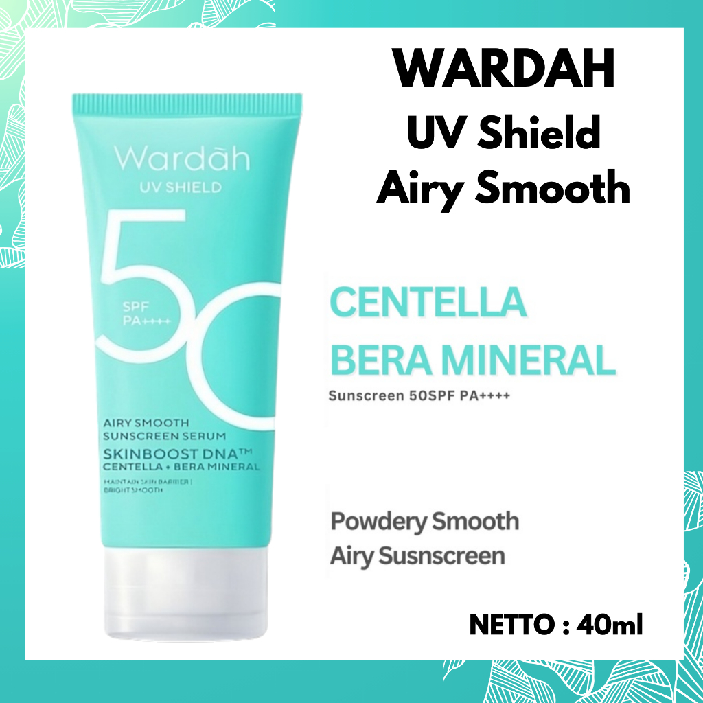 Jual Wardah UV Shield Spf 50 PA++++ Airy Smooth Sunscreen Serum 40ml ...