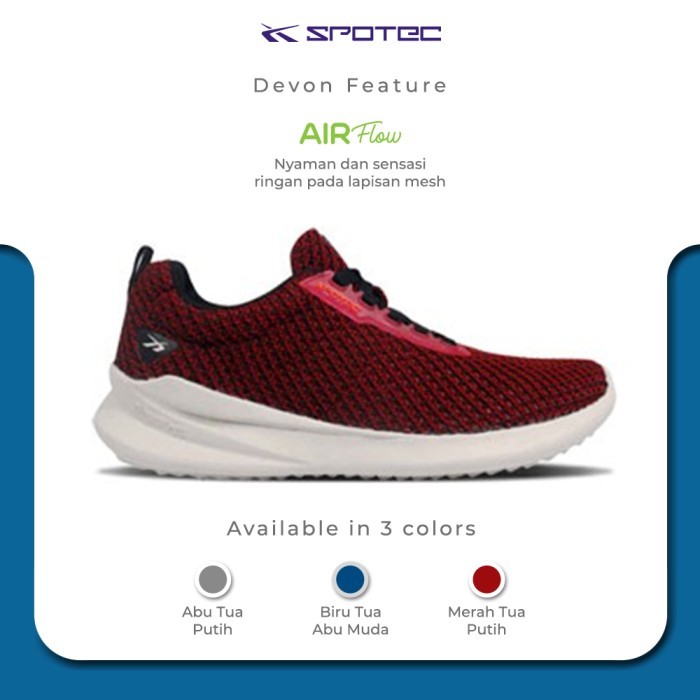 Jual Sepatu Pria / Sepatu Running / Spotec / Devon | Shopee Indonesia