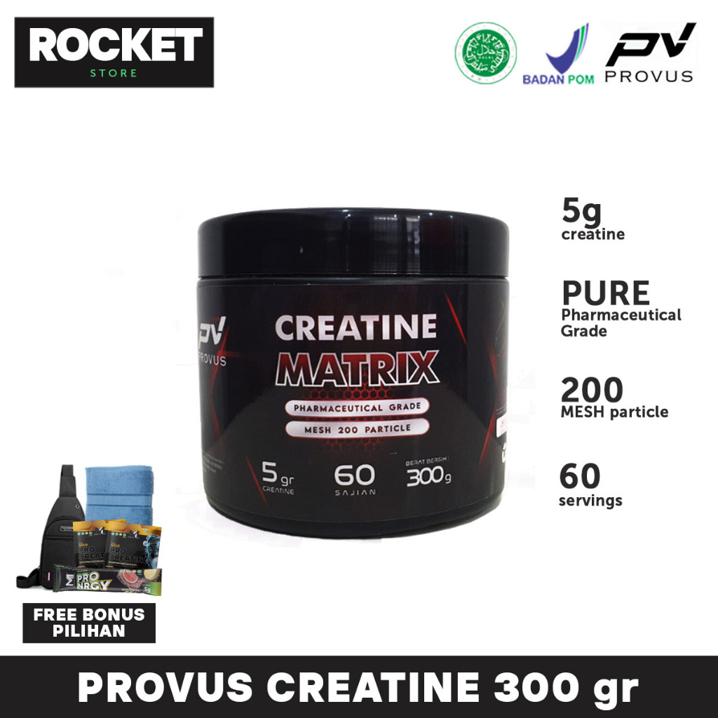 Jual PROVUS Creatine Matrix 300 gr 300 gram 60 serving & 120 gr 24