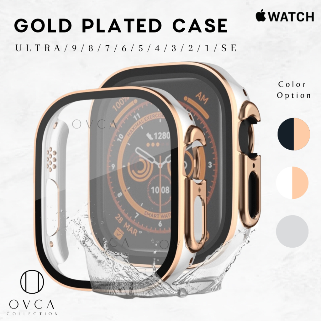 Jual Apple Watch Case & Tempered Glass ULTRA 9 8 7 6 5 4 3 2 1 SE