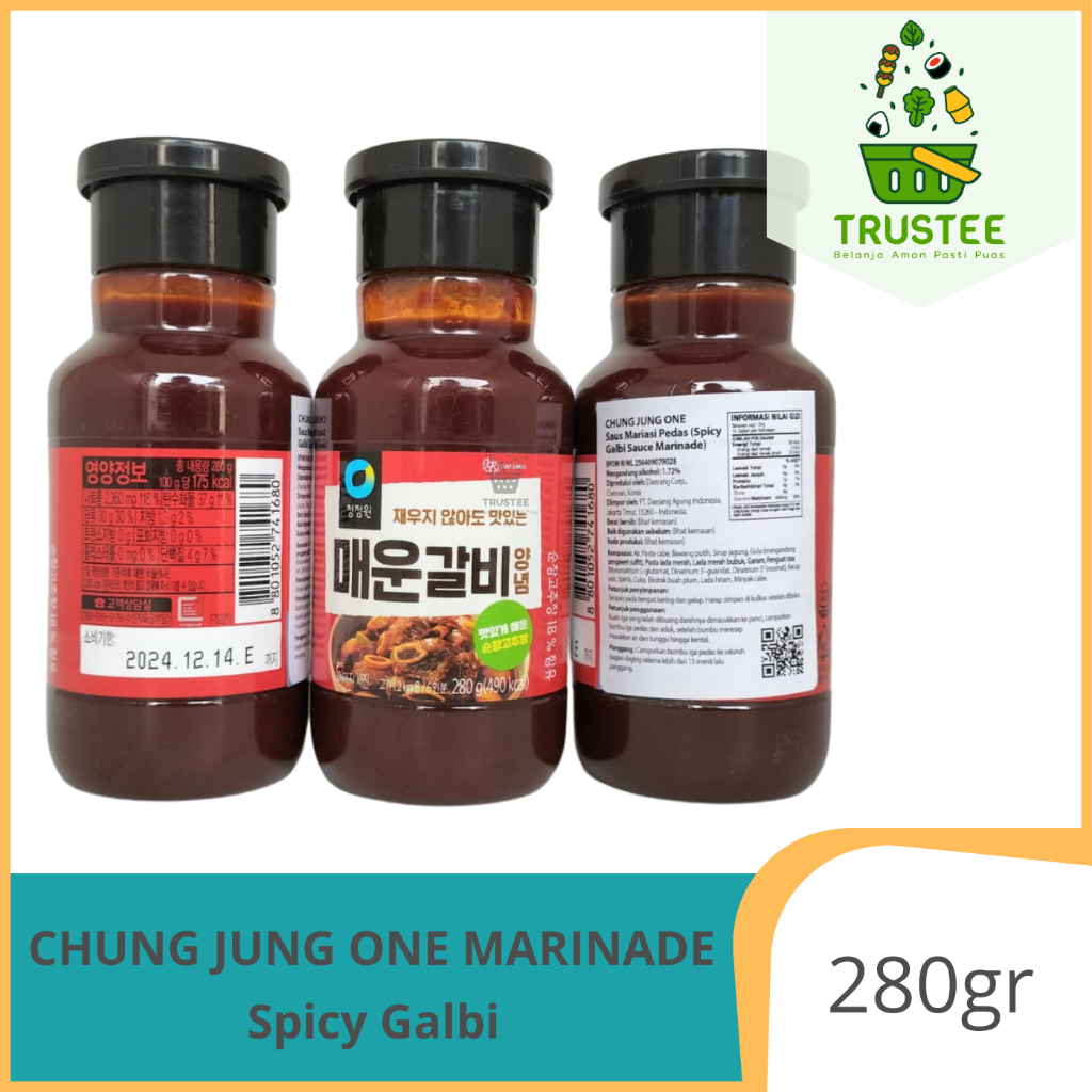 Jual Chung Jung One Spicy Galbi Marinade Sauce / Saus BBQ Korea 280gr