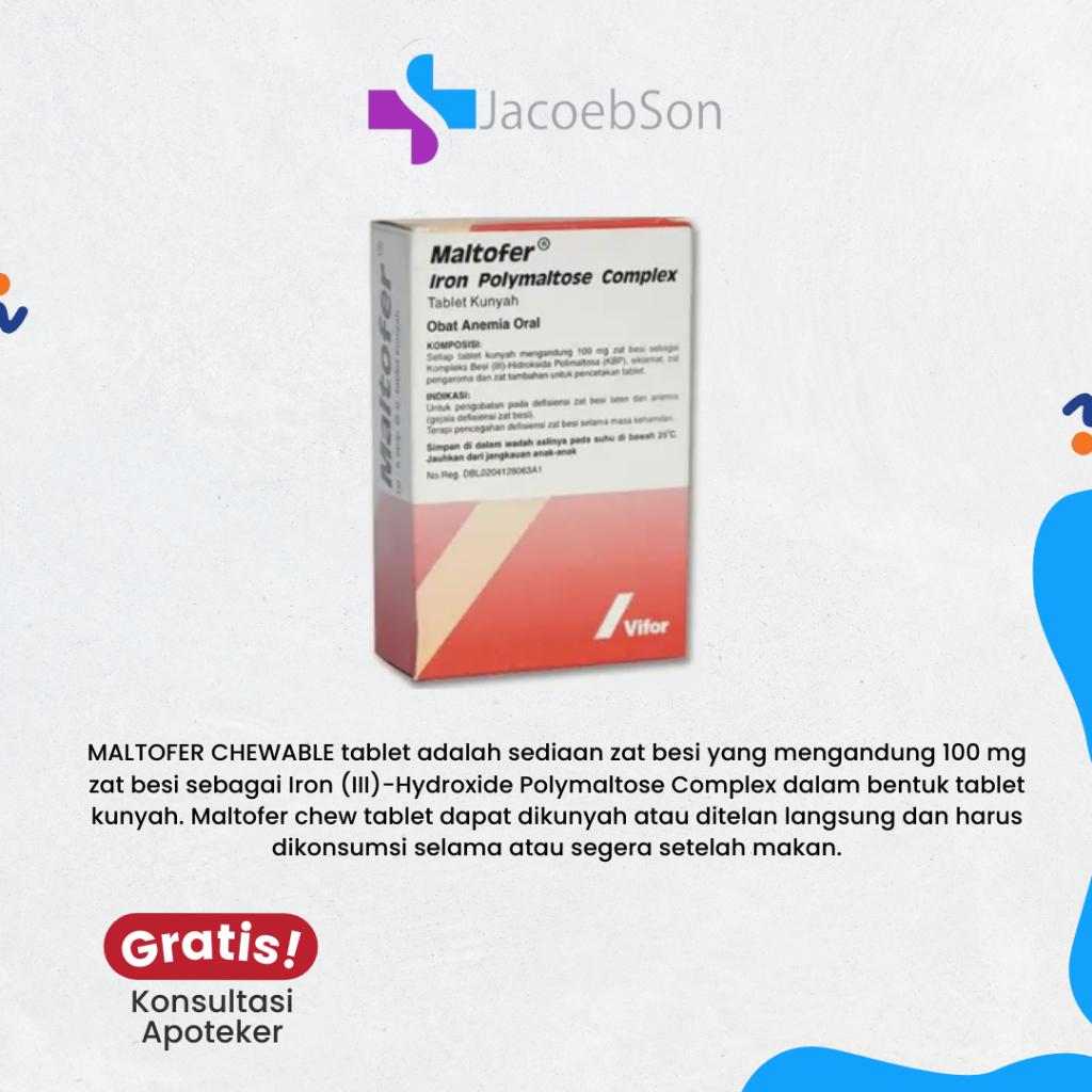 Jual Maltofer Chewable Tablet box | Shopee Indonesia