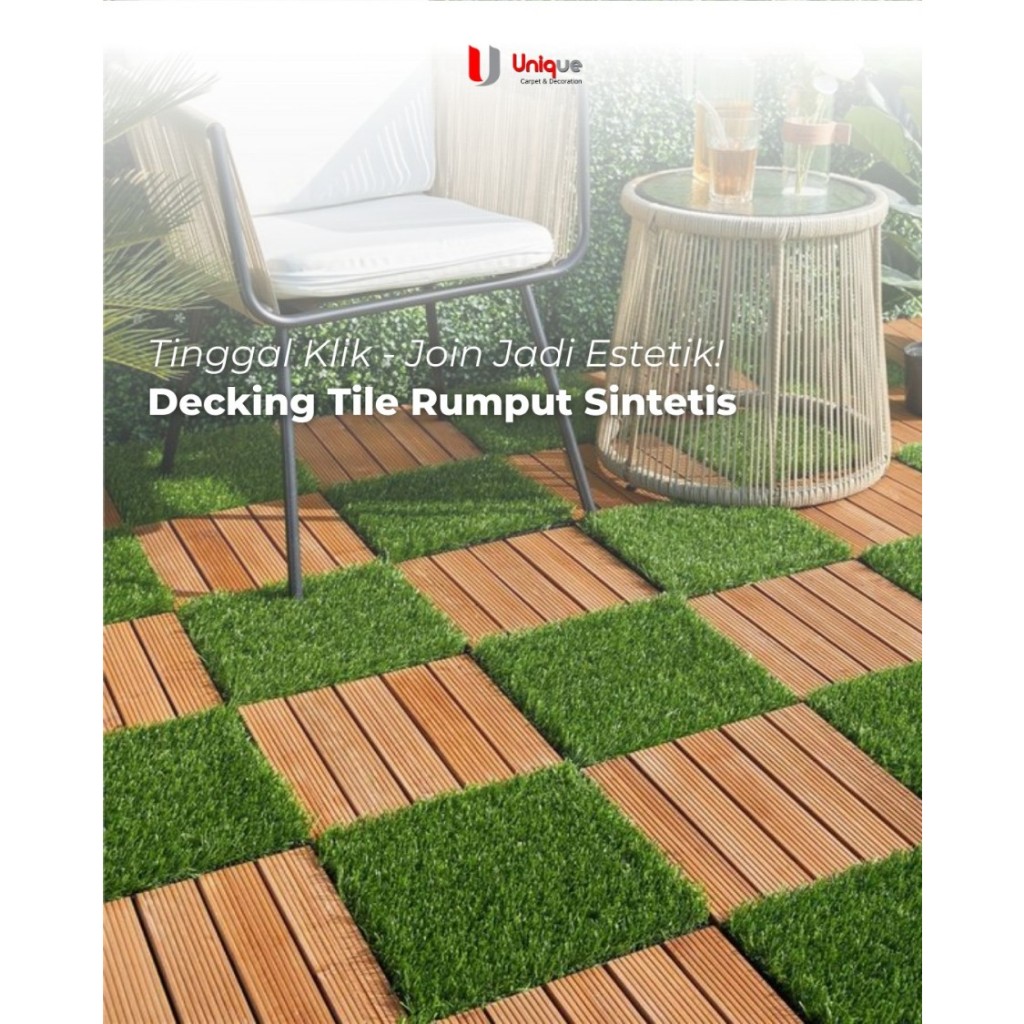 Jual Synthetic Grass Rumput Sintetis Decking Tile Lantai Bongkar Pasang ...