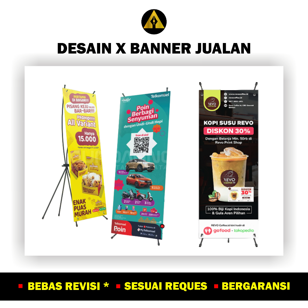 JASA DESAIN X BANNER, X BANNER WEDDING, XBANNER NIKAHAN, XBANNER TOKO, X BANNER JUALAN, X BANNER KANTOR, DLL.