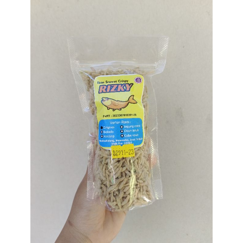 Jual Ikan sruwet crispy rizky 90 gram All VARIAN baby fish crispy ...