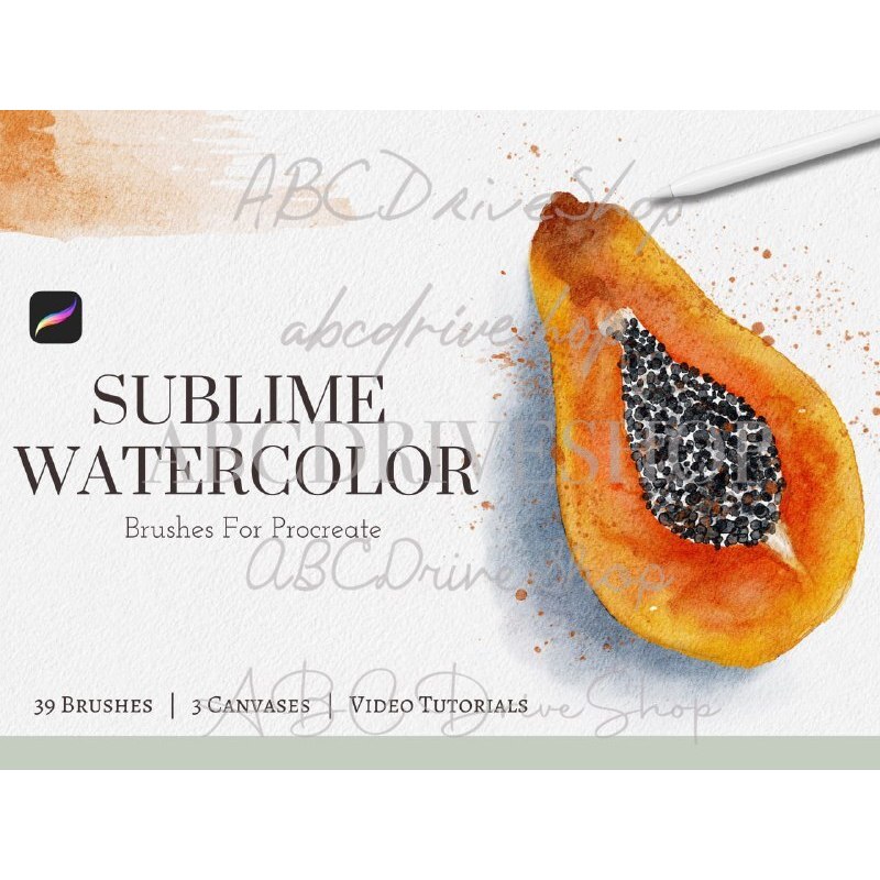 Jual Procreate Brush - Sublime Watercolor Brushes | Shopee Indonesia