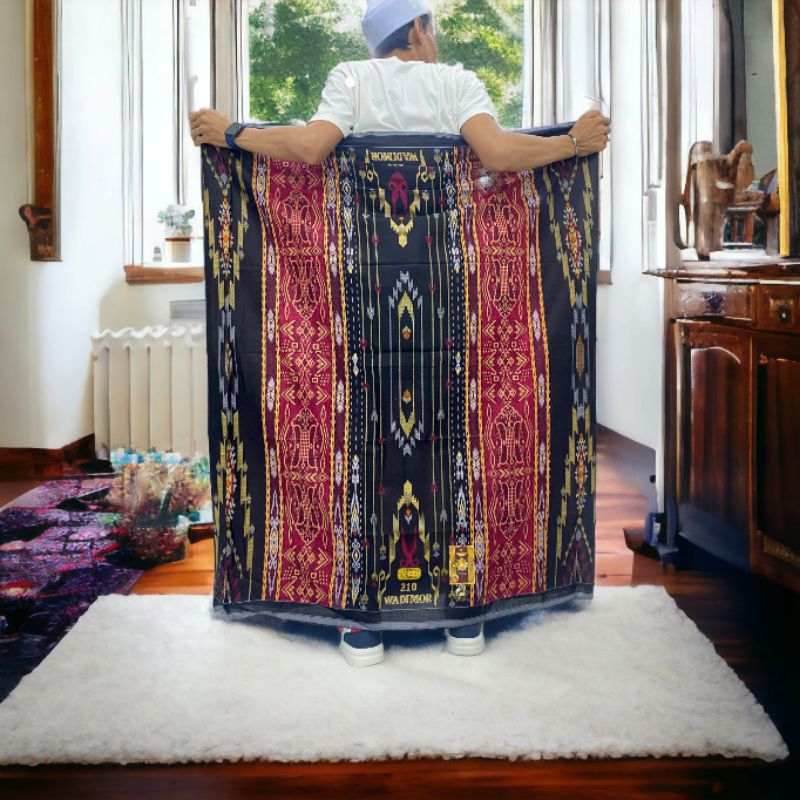 AL ASAS Sarung Wadimor Master Quality motif JIB Black Series