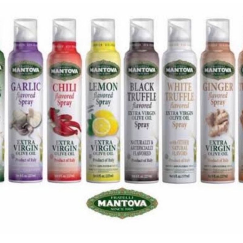 Jual Mantova Black Truffle Flavored Garlic Oil Extra Virgin Olive Oil