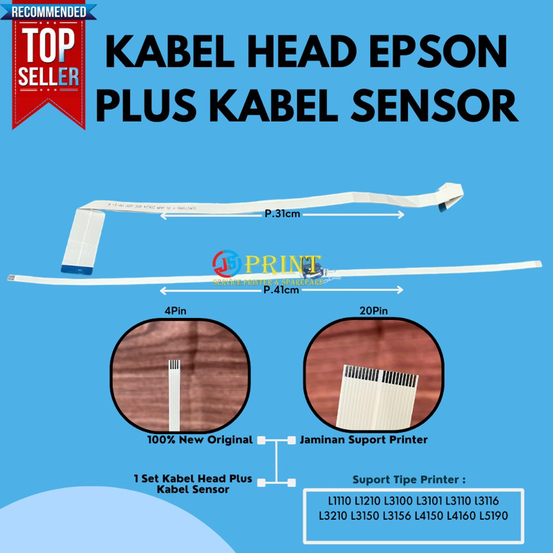 Jual Kabel Fleksibel Print Head Sensor Printer Epson L1110 L3110 L3150 L4150 L4160 Shopee 2570