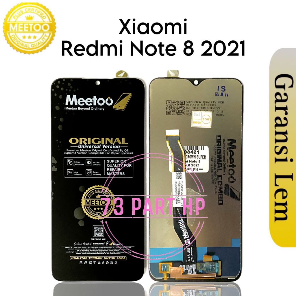 Jual ORI MEETOO - LCD Touchscreen Fullset Xiaomi Redmi Note 8 ...