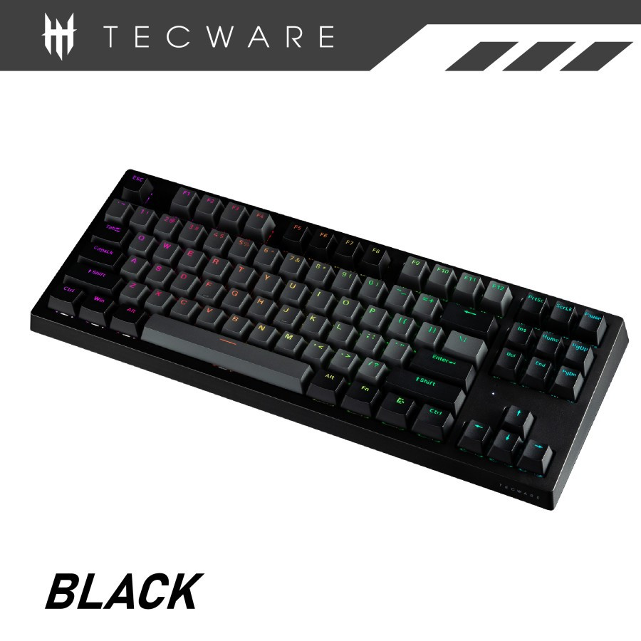 Jual Tecware Phantom Elite 87 Black Rgb Wraith Orange Switch