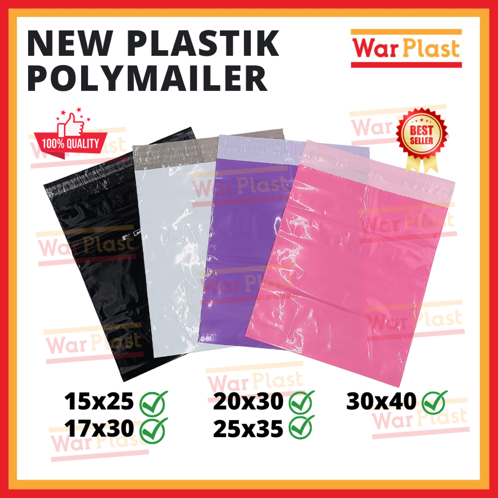 Jual Plastik Polymailer Kantong Bungkus Packing Online Olshop Tebal Premium Satuan Shopee 3367