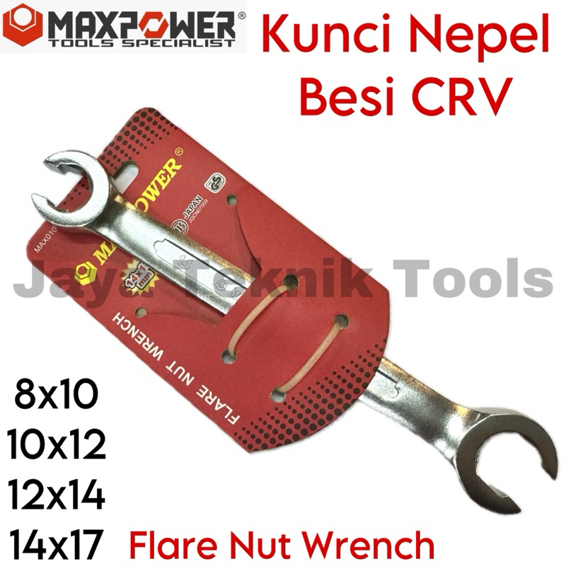 Jual Kunci Nepel Maxpower Flare Nut Wrench Mm Besi Crv Satin Shopee Indonesia