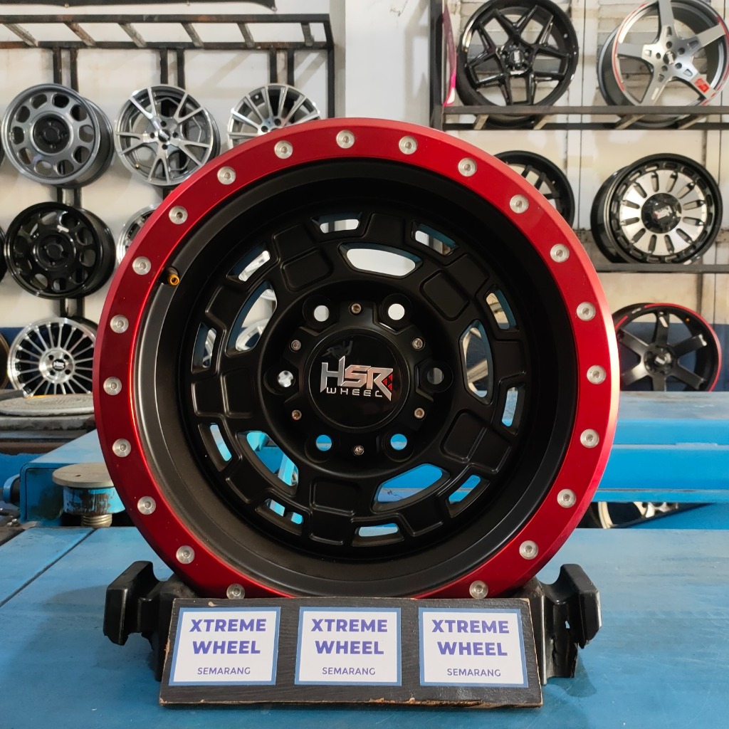 Jual Velg mobil r15 hsr aikmel lebar 8 model offroad pcd 6x139 et -10 ...