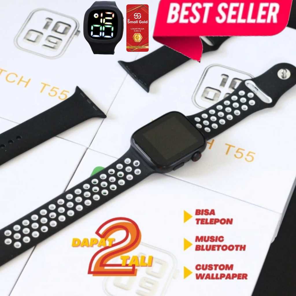 Jual Best Seller !!! Smartwatch T55 Jam Tangan Pintar Unisex