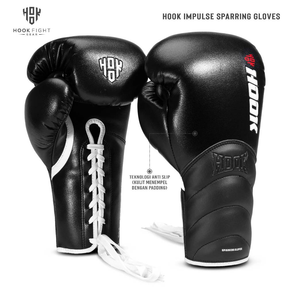 Sarung Tinju Tali Sparring Hook Profesional Gloves Boxing Gloves Muay Thai  Kickboxing Lace Up Dewasa 8-16oz