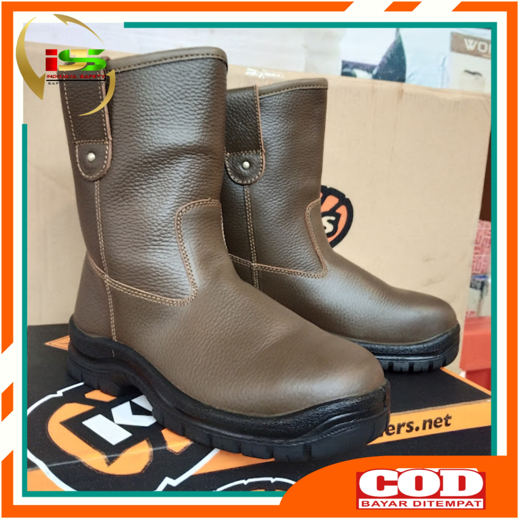 Jual Sepatu Safety Krushers Texas Coklat Safety Shoes Krusher Texas