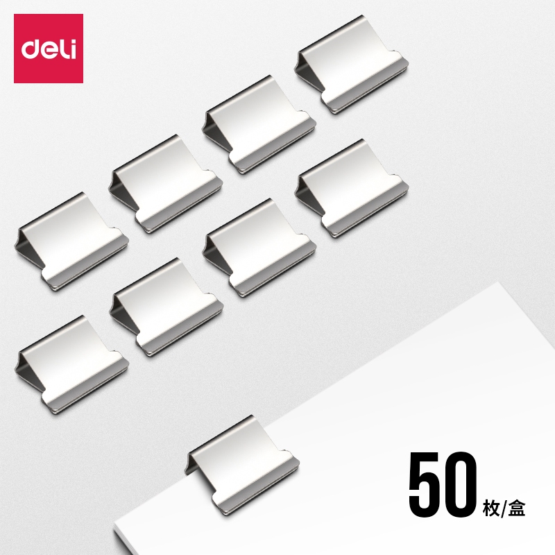 Jual Deli Fastener Clip Refill Binder Clip / Isi Penjepit Kertas 8592 ...