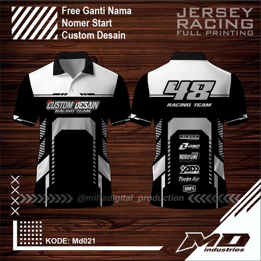 Jual Jersey Team Racing Balap ( Custom Nama ) - Jersey Racing | Shopee ...