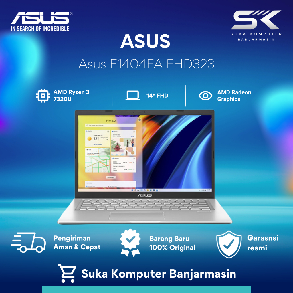 Jual Asus Vivobook Go 14 E1404fa Fhd323 Fhd321 Ryzen 3 7320u8gb256gb Ssdw11ohs Shopee 7562