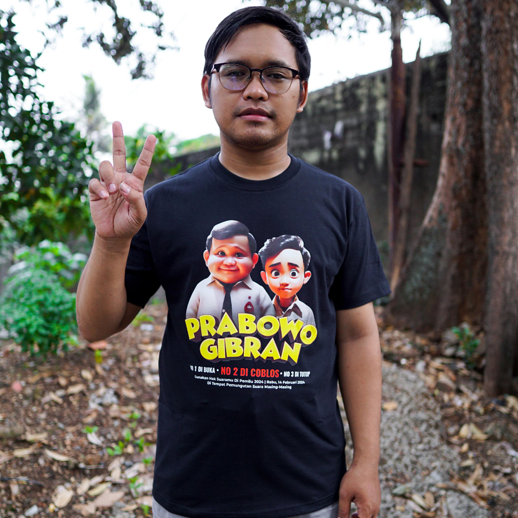 Jual Desain Kaos Keren Kaos Pemilu 2024 Prabowo Gibran Lucu 2