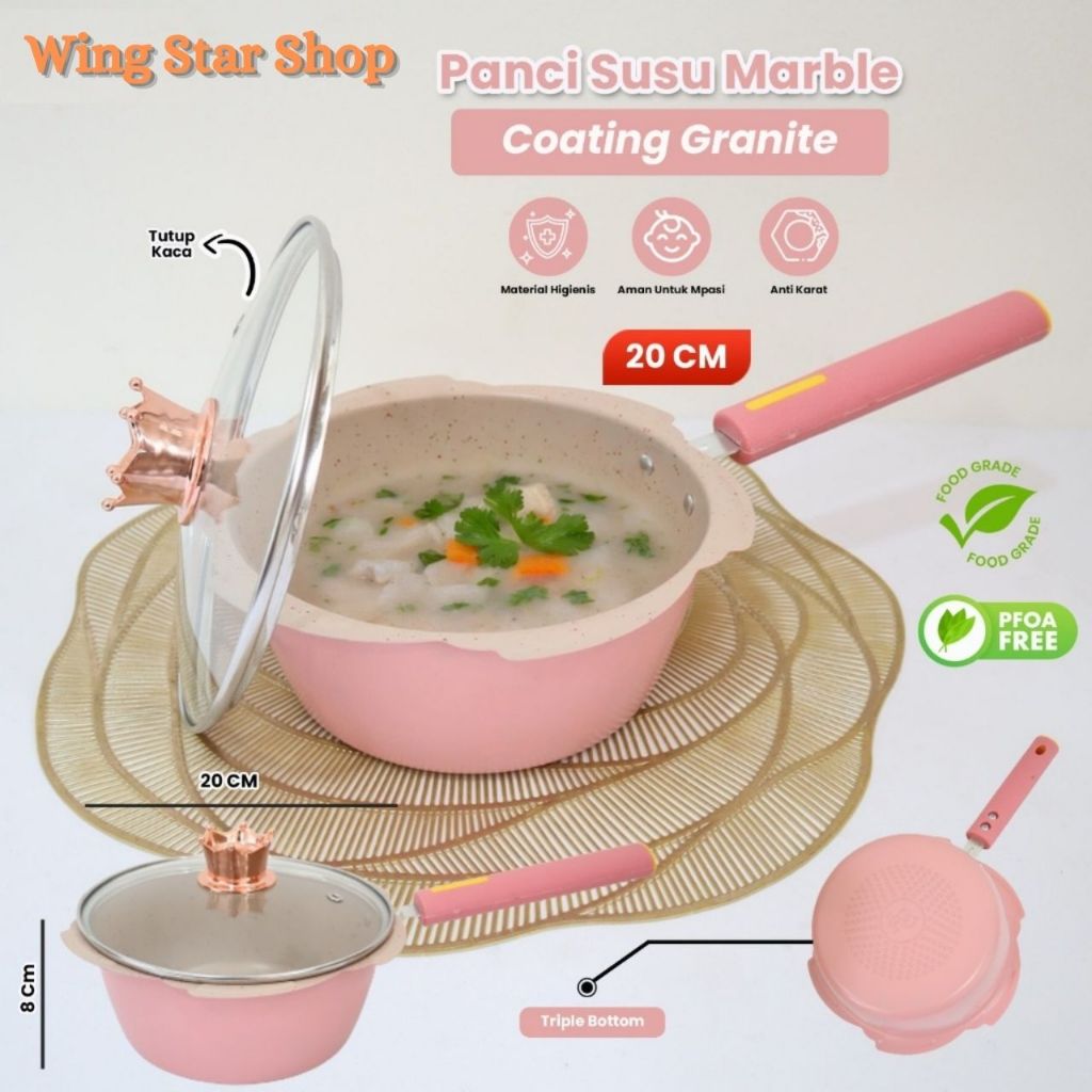 Jual Panci Mpasi Cookware Panci Peralatan Panci Bayi Granite Die Cast