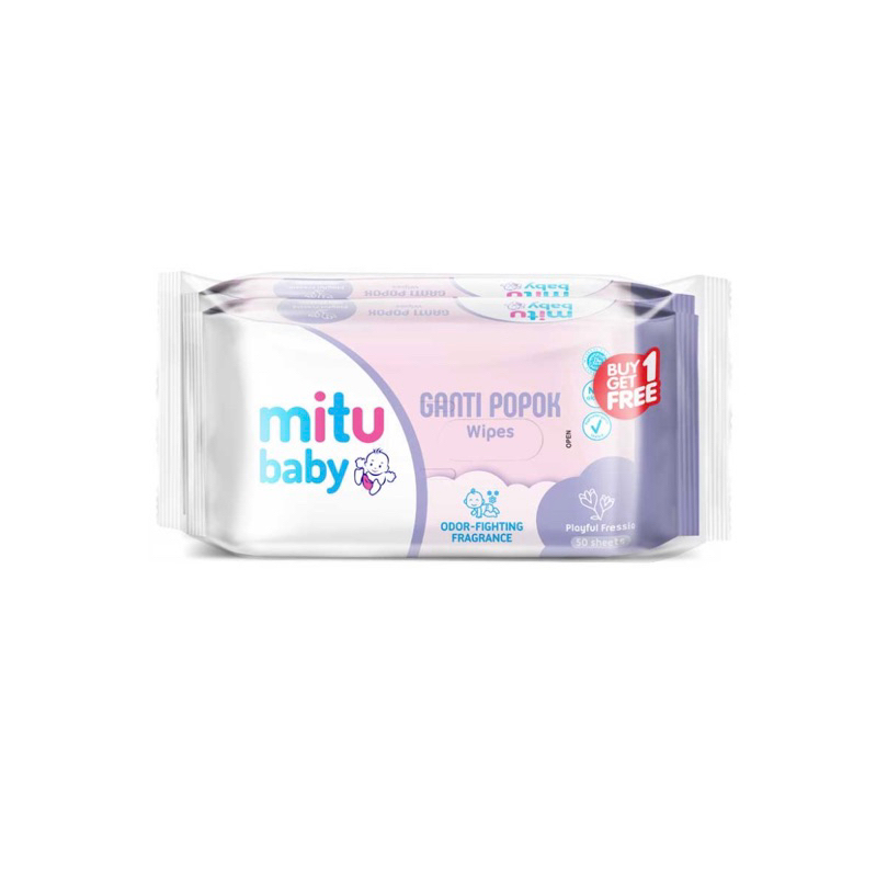 Jual MITU BABY WIPES ANTISEPTIK 50s Buy1Get1 FREE | Shopee Indonesia
