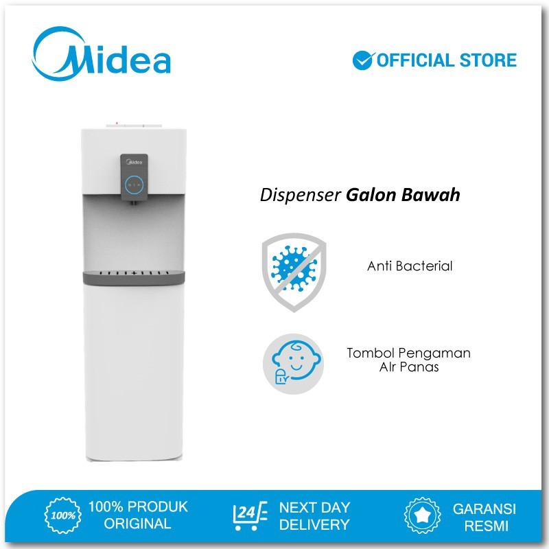 Jual Midea Dispenser Galon Bawah YL2036S Bottom Loading Kompressor ...