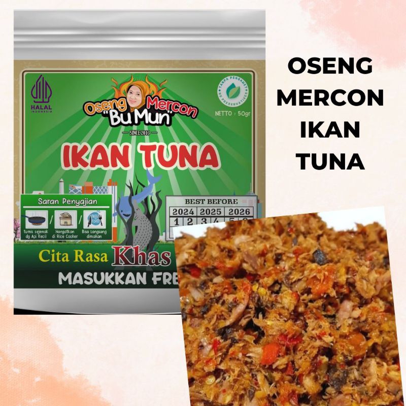 Jual OSENG MERCON BU MUN /cumi/paru/daging sapi/tuna suwir/udang ...