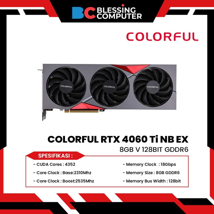 Colorful-Product-Colorful GeForce RTX 4060 Ti NB EX 8GB-V