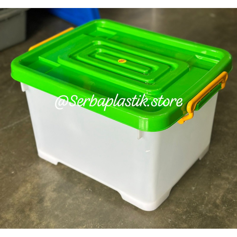Jual container box 30ltr putih / kotak penyimpanan serbaguna / tempat ...