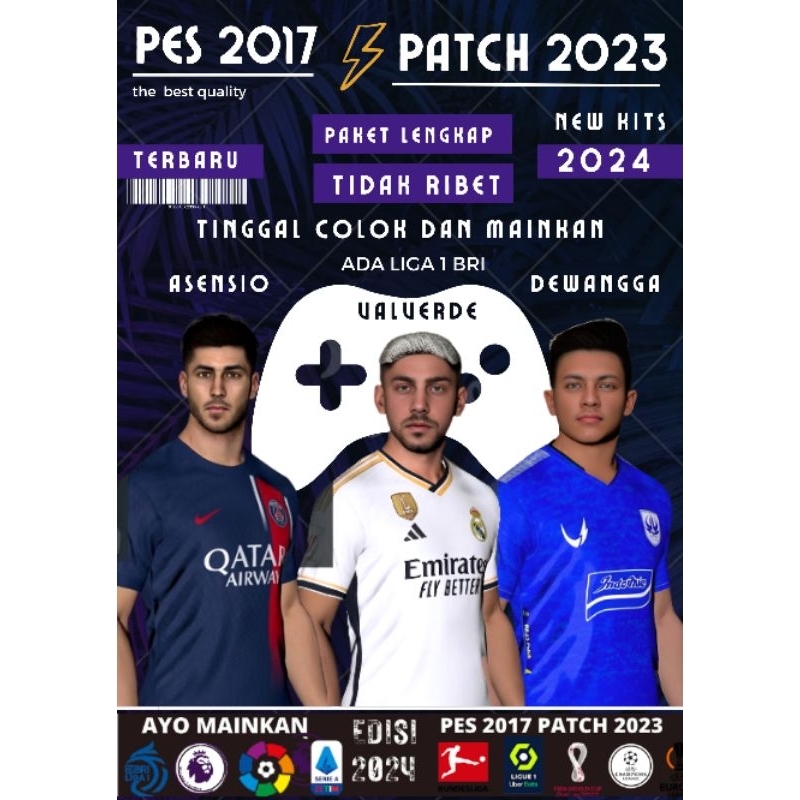 Jual PES 2017 PATCH 2023 + LIGA BRI - PC LAPTOP GAMES