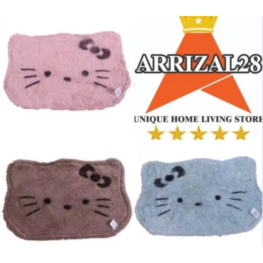 Jual KESET KAKI SEMI BULU DOMBA PREMIUM MOTIF HELLO KITTY | Shopee ...