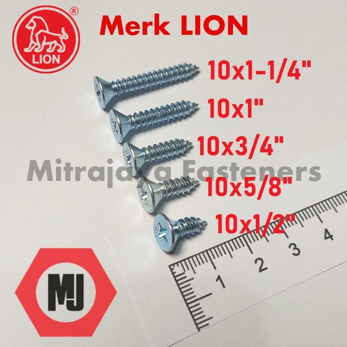 Jual Skrup Taping FAB 10x3/4
