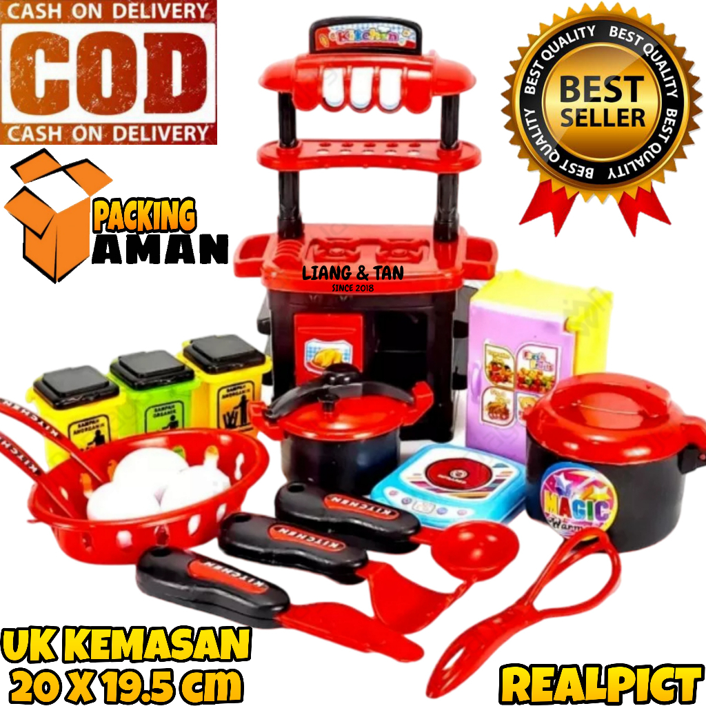 Jual PROMO Mainan Anak Masak Masakan + Telur / Mainan Anak Kitchen Set ...