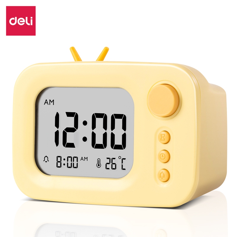 Jual Deli Jam Weker Digital / Smart Alarm Clock Dengan Suhu dan Timer ...