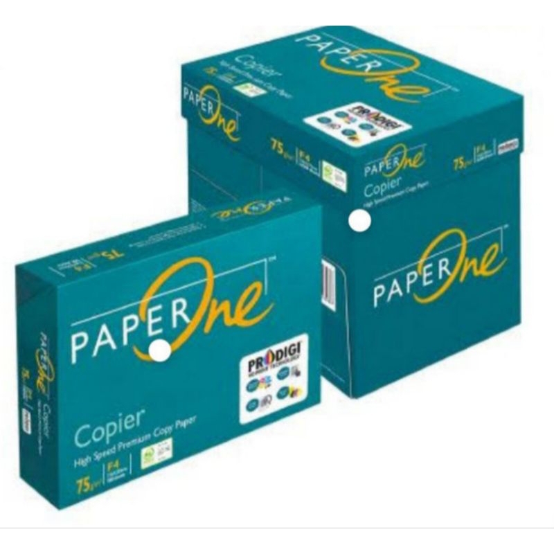 Jual Kertas F4 75gr paper one (per box isi 5 rim) | Shopee Indonesia