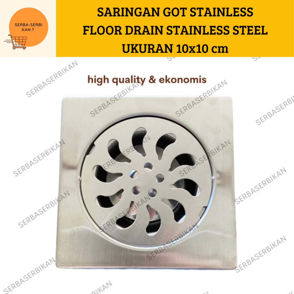 Jual SARINGAN GOT BUANGAN KAMAR MANDI/SARGOT STAINLESS STEEL FLOOR ...
