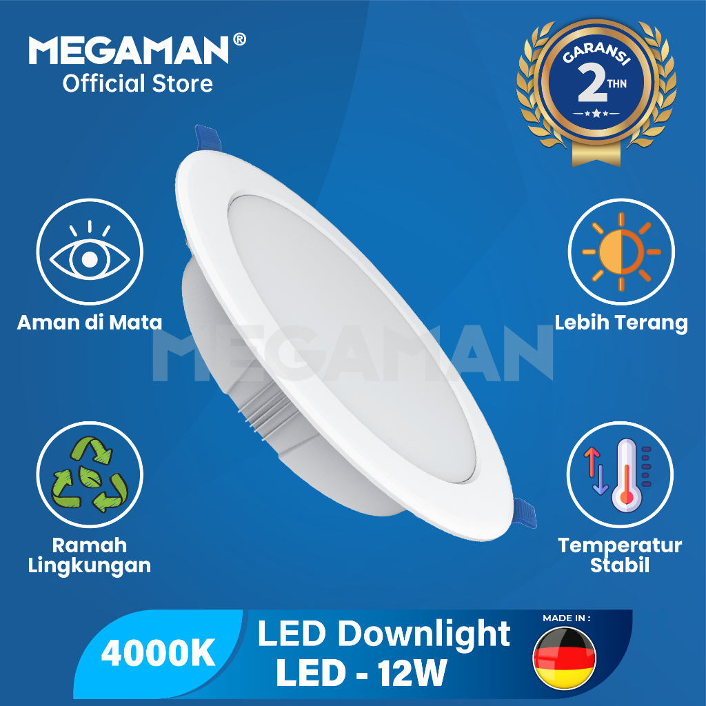 Jual Lampu Led Downlight Megaman Mqtl W K Shopee Indonesia