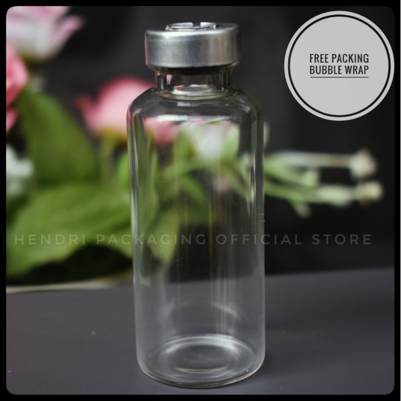 Jual Botol Kaca Vial 30ml Tutup Karet Segel Aluminium Shopee Indonesia 0273