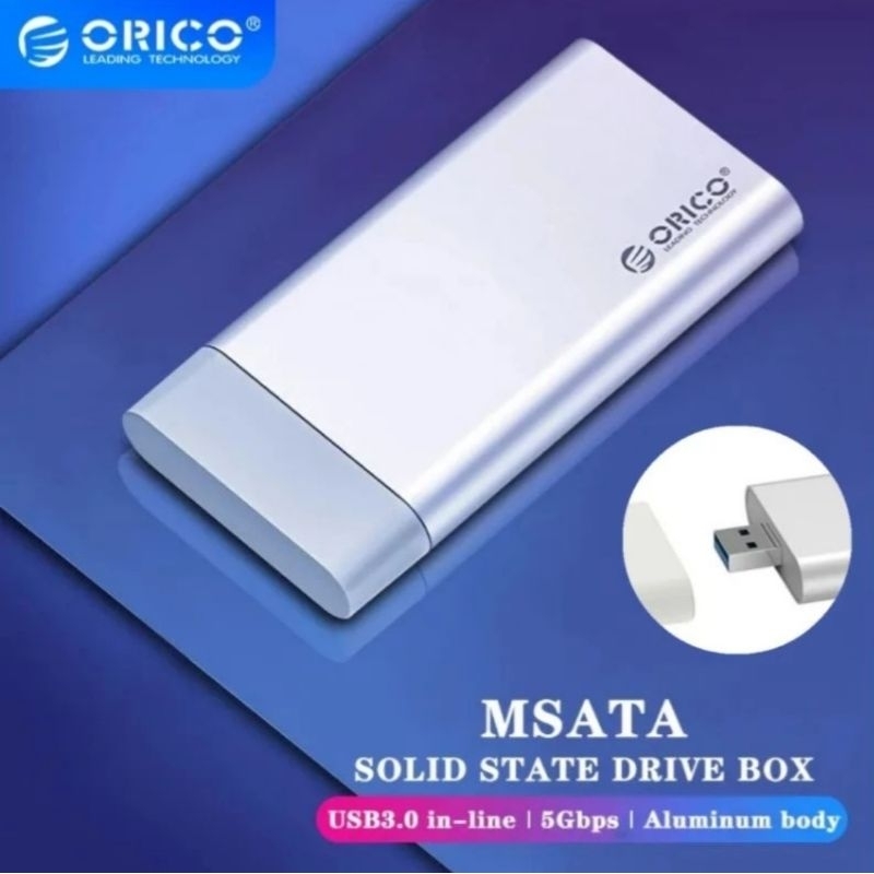 Jual Orico Alumunium Mini Msata To Usb Ssd Enclosure Case Gbps Highspeed Casing Ssd