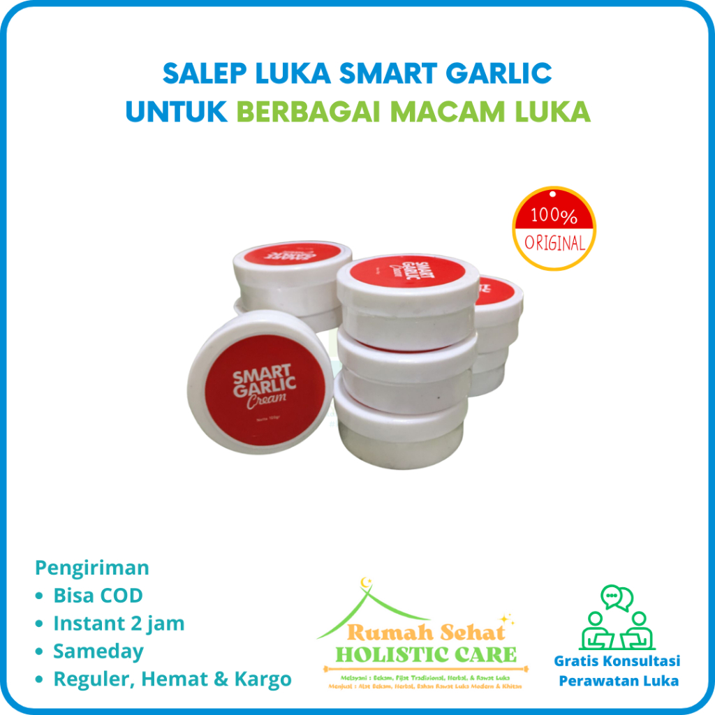 Jual Smart garlic salep 100gram / Wound Zalf / Salep Luka / Luka ...