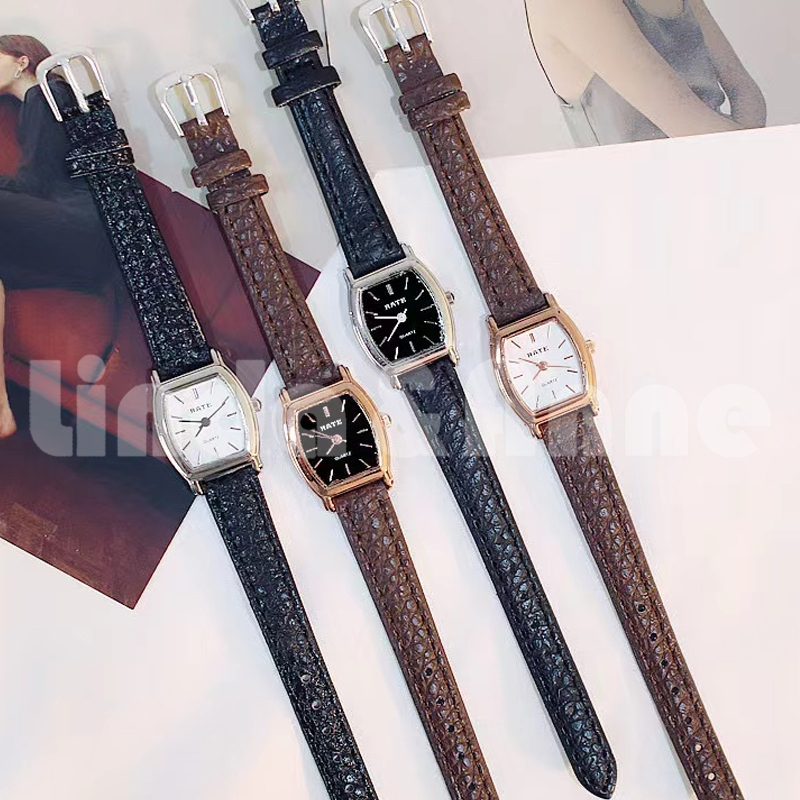 Jual [TERMURAH] Jam Tangan Wanita Persegi Model Retro Casual Vintage