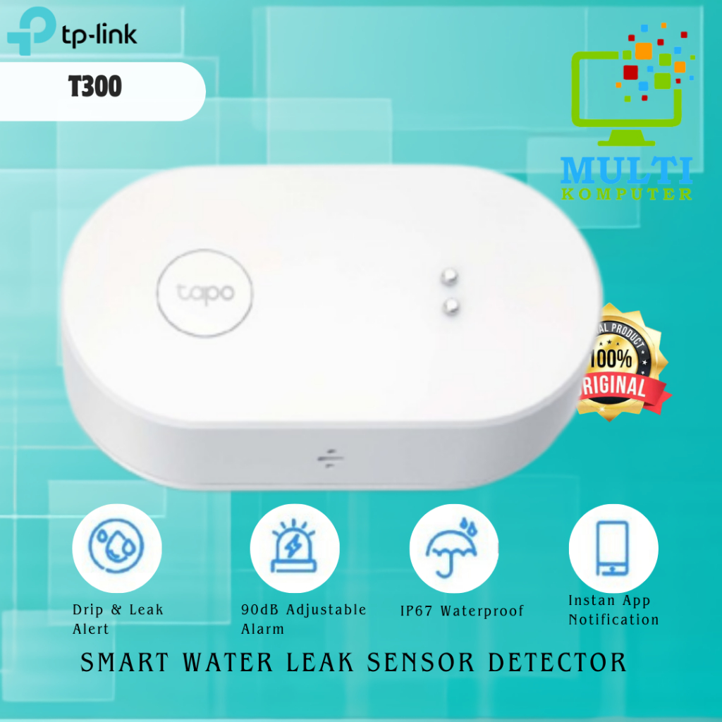 Tapo Smart Water Leak Sensor, Drip & Leak Alert, 90 dB alarm